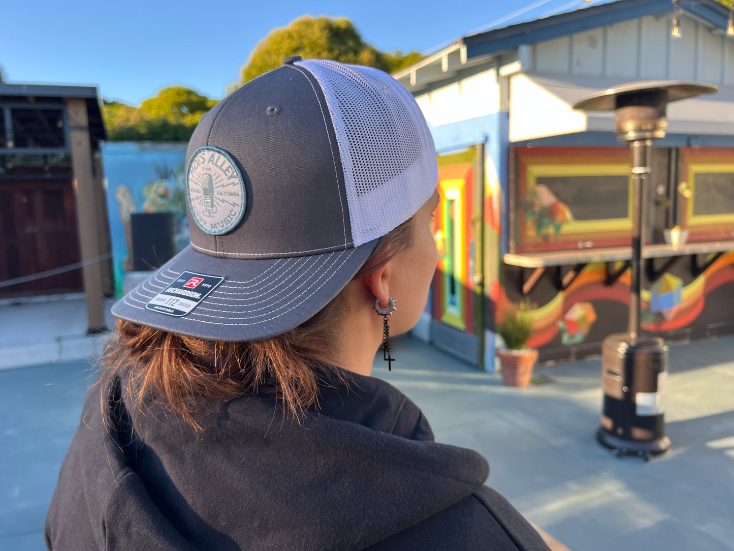 Moe's Alley Trucker Hat - Grey/White