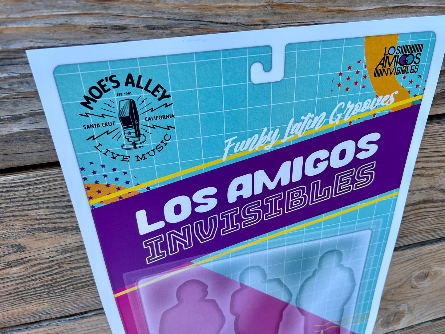 Los Amigos Invisibles at Moe's Alley Show Poster, Original Art, 11"x17"